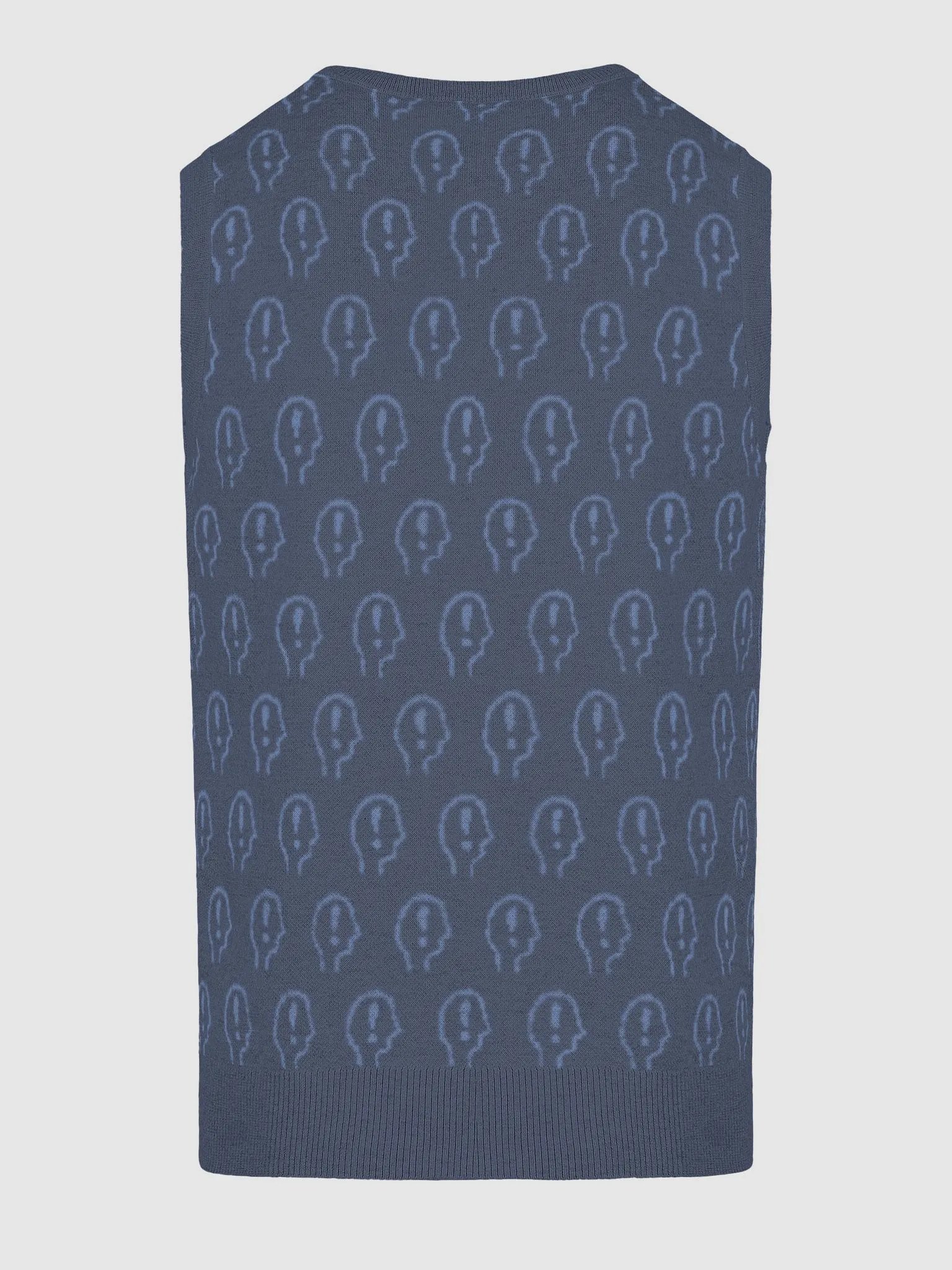EXCLAIMING MENTALLY (duotone navy) knitwear vest product image (18)