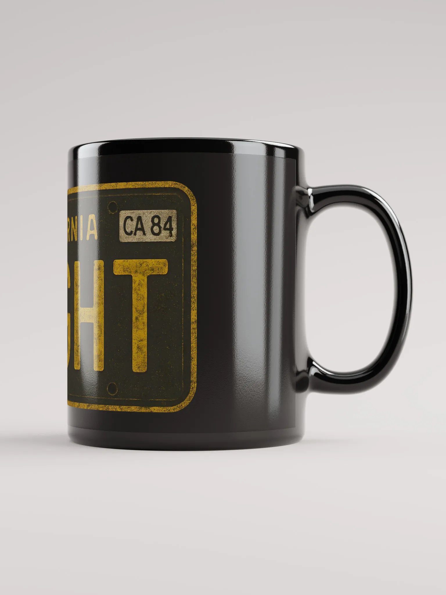 Black License Plate Mug product image (1)