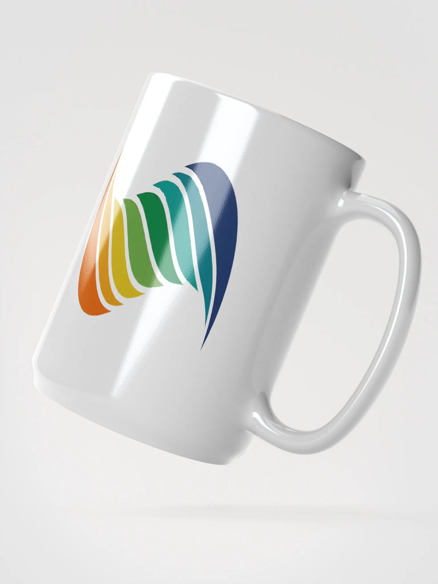 Vibrant Wave White Glossy Mug product image (2)