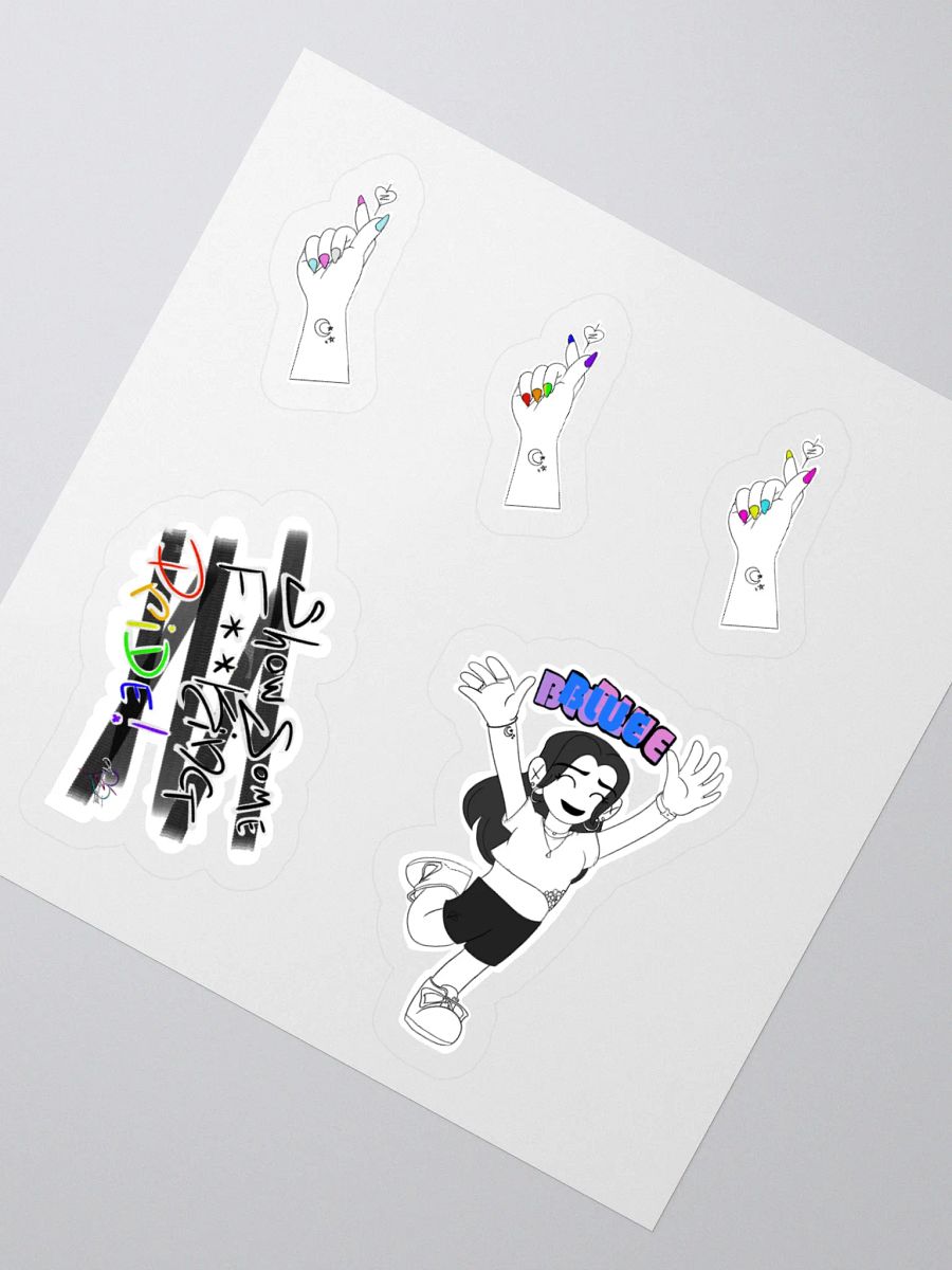 Dia-BI-lical Nails: Loud & Proud Sticker Sheet product image (4)