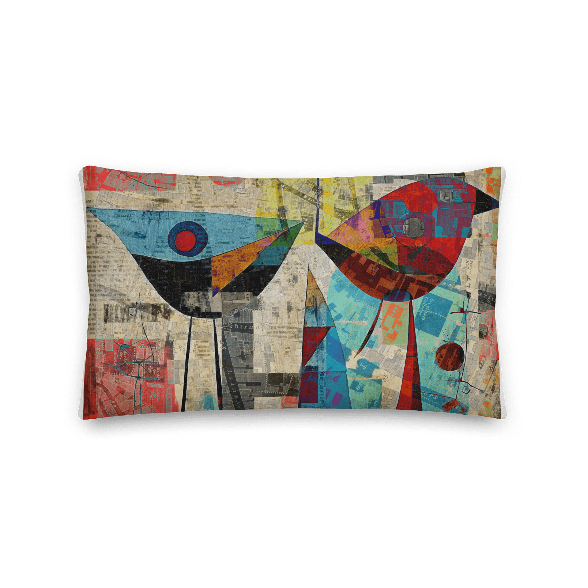 Fragments and Feathers Linen Luxe All-Over Premium Pillow product image (2)