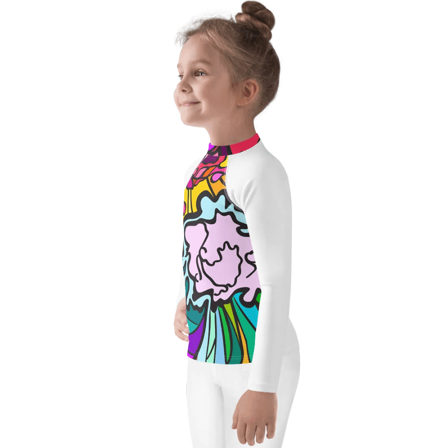 Kaleidoscope Kids Rash Guard - Wave at Sunset product image (3)