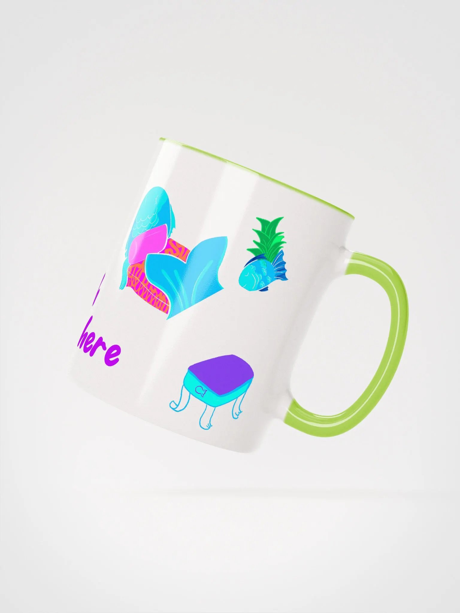 Fwish You Were Here - color mug product image (28)