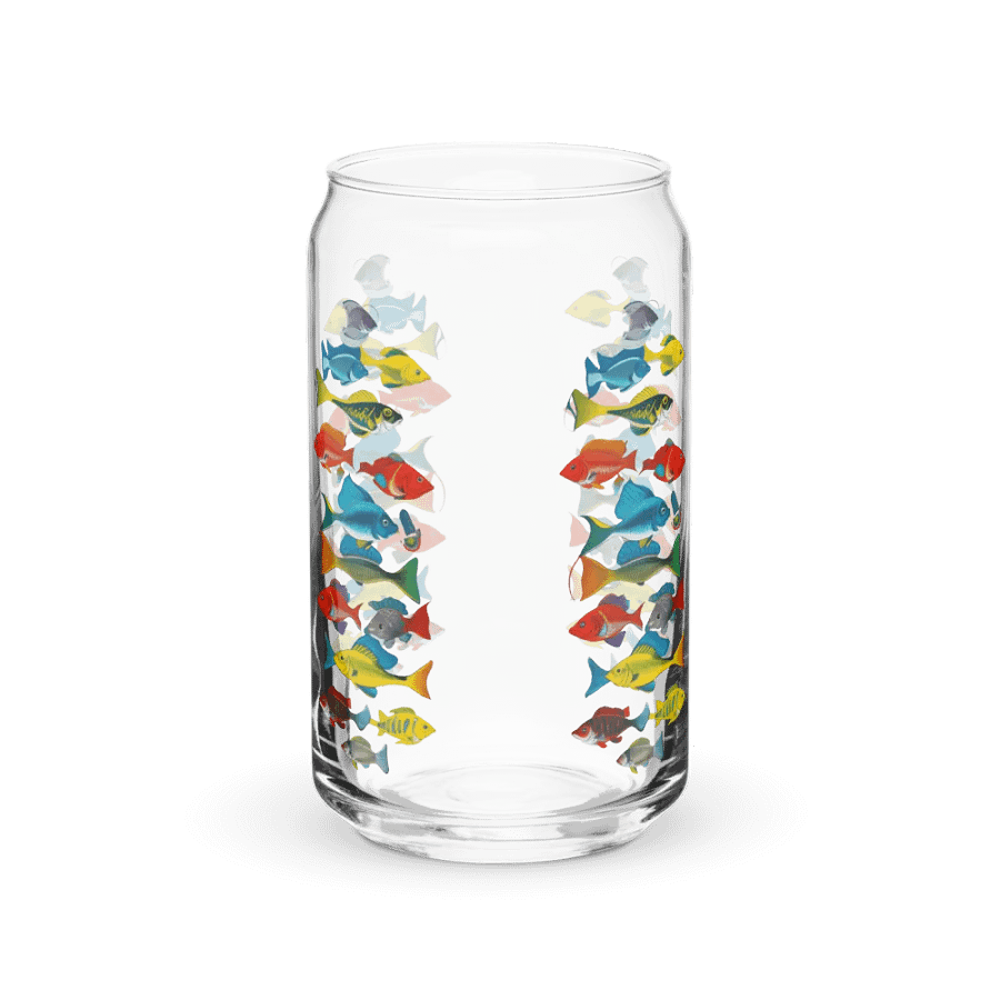 Vibrant Marine Life Can-Shaped Glass product image (40)