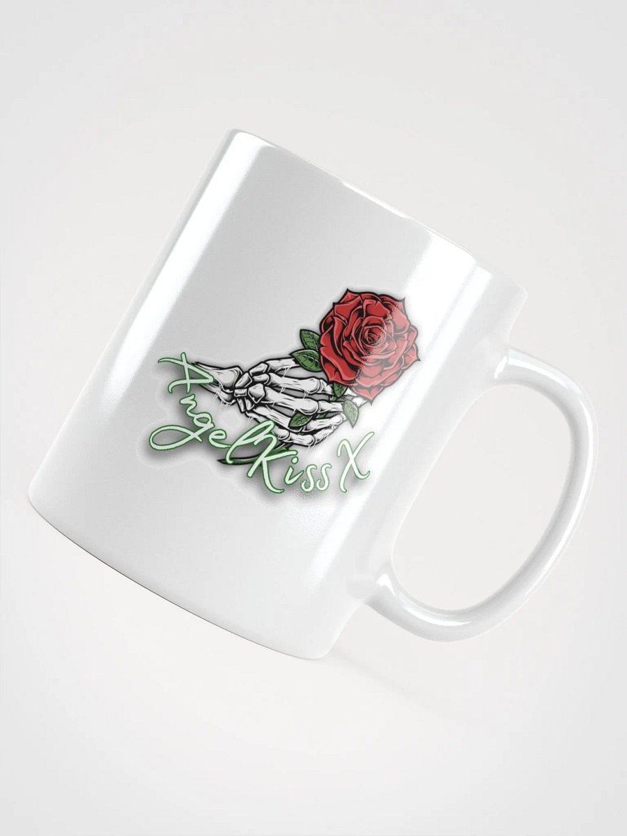 Skeletal Rose White Glossy Mug product image (11)
