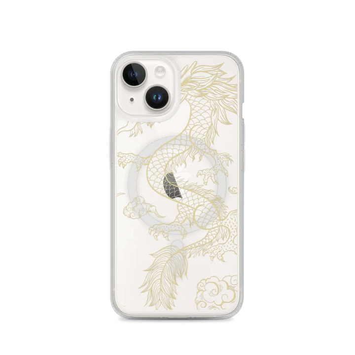 Golden Dragon Elegance iPhone Case for 14 series, 15 series and 16 series. product image (2)