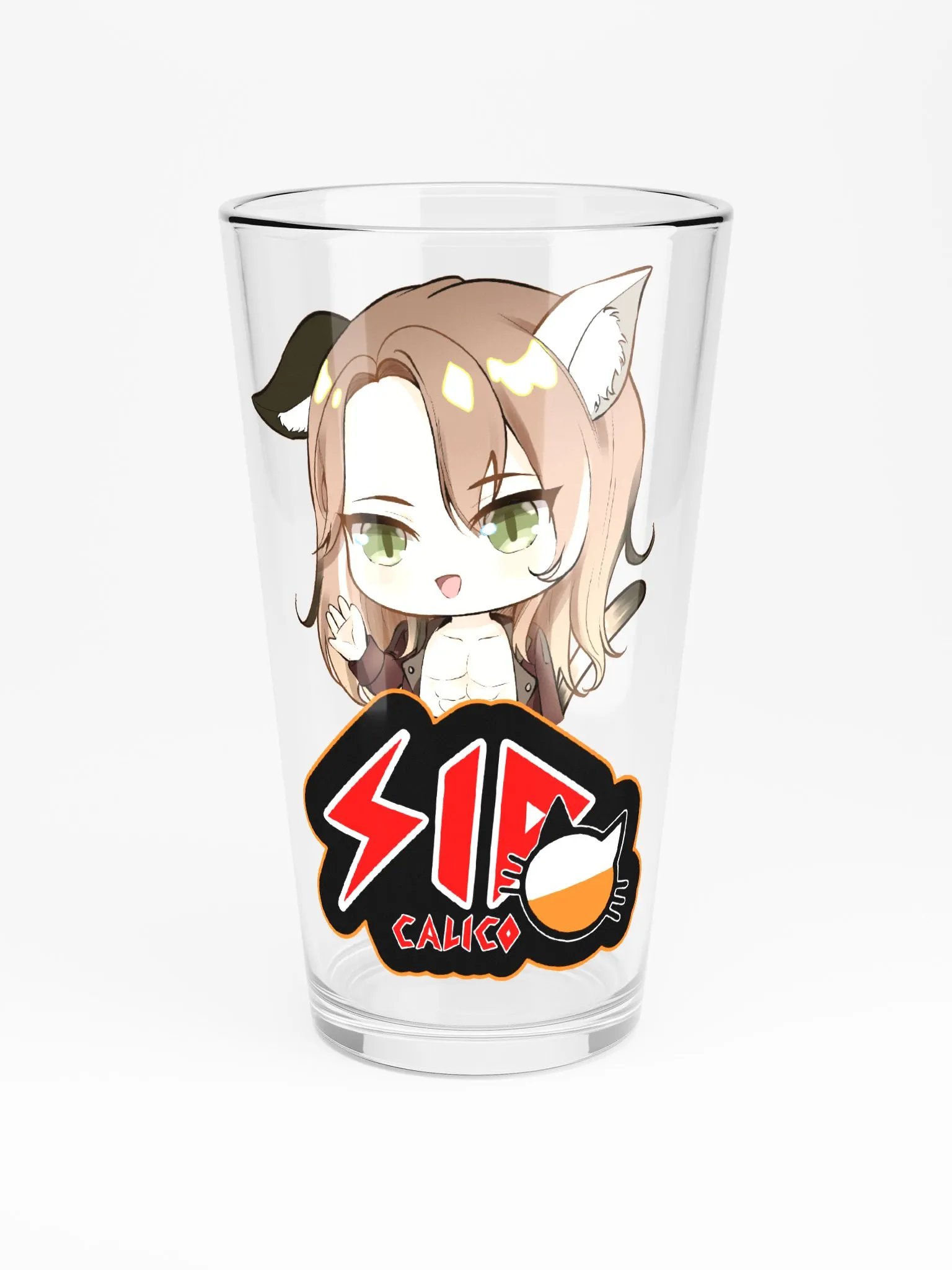Sid Calico pint glass product image (3)