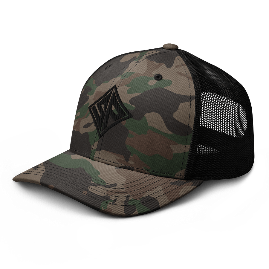 Black SP Logo Camo Trucker Hat product image (6)