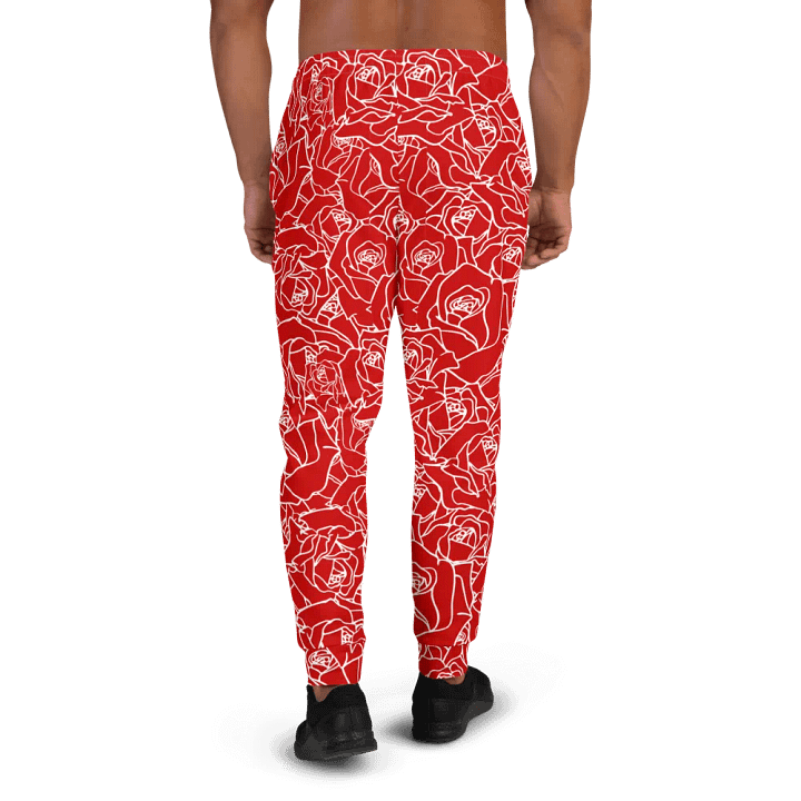 Loads of Roses · red-white joggers product image (2)