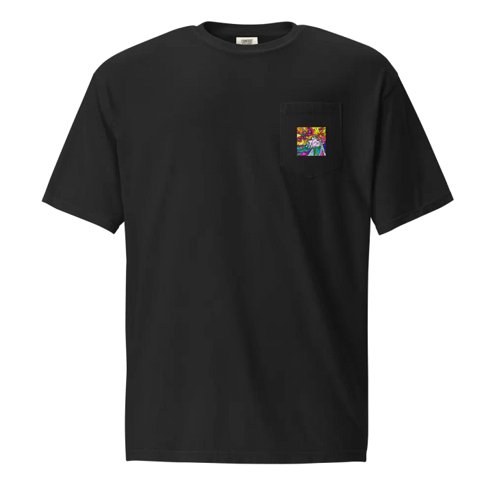 Psychedelic Swirls Unisex Pocket Tee - Wave at Sunset product image (1)