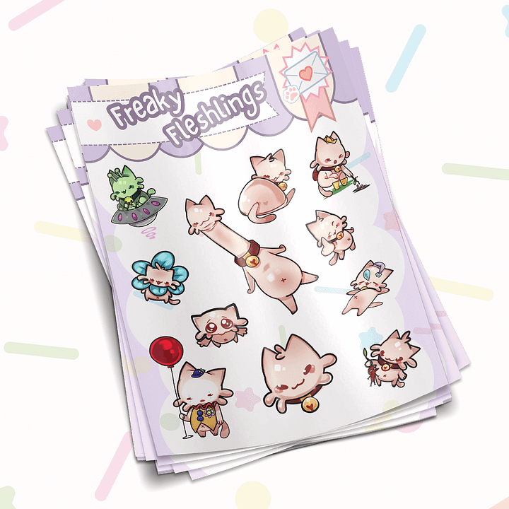 Freaky Fleshlings Sticker Sheet👽 product image (1)