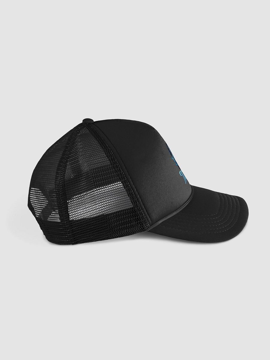 Glowing Blue Skull Trucker Hat product image (3)