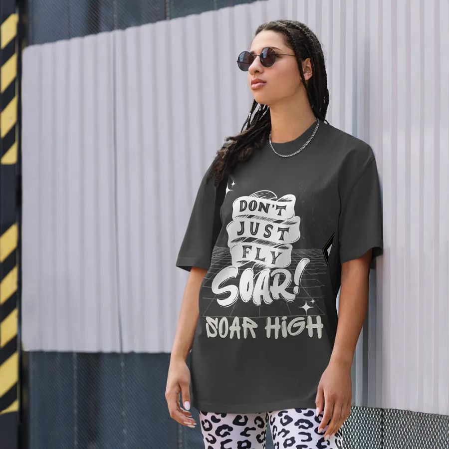 Don't just fly soar, soar high faded tee product image (9)