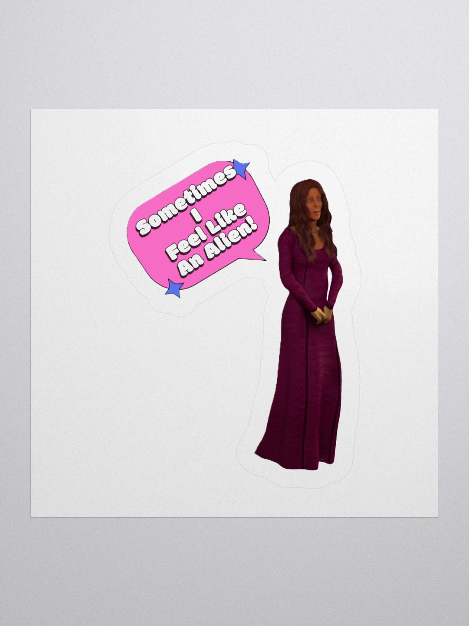 Feel Like An Alien Sticker product image (4)