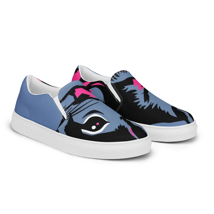 men's graffiti style canvas Squirrel Chic Slip-On shoes product image (2)