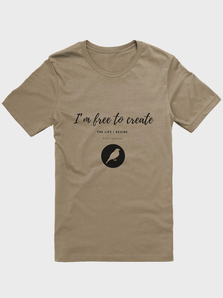 I'm free to create Dark Unisex Super soft T-Shirt product image (3)