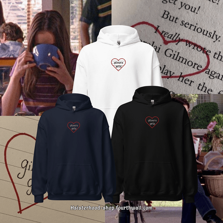 Gilmore Girls Heart Embroidered hoodie product image (6)
