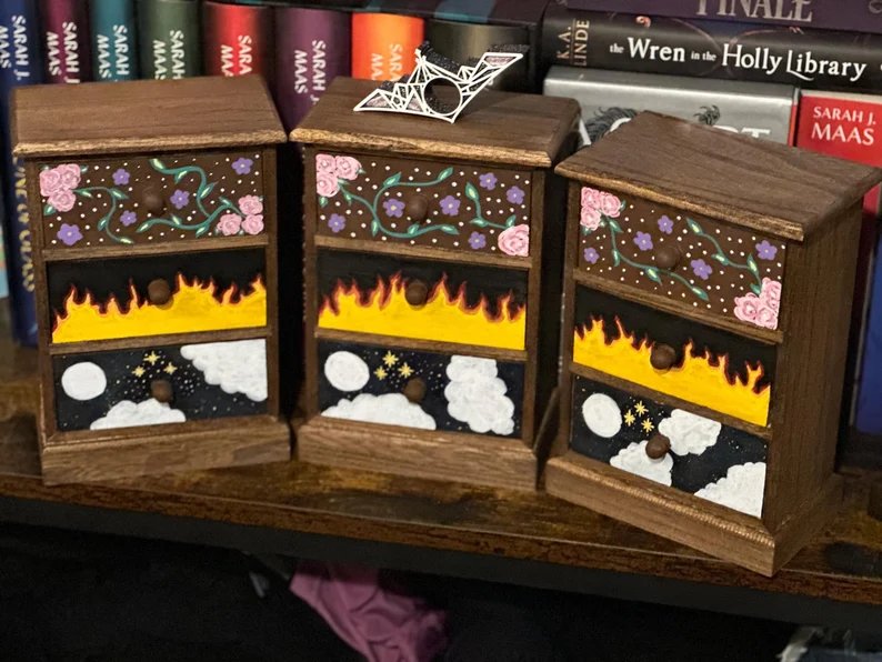 ACOTAR Feyre hand painted dresser product image (3)