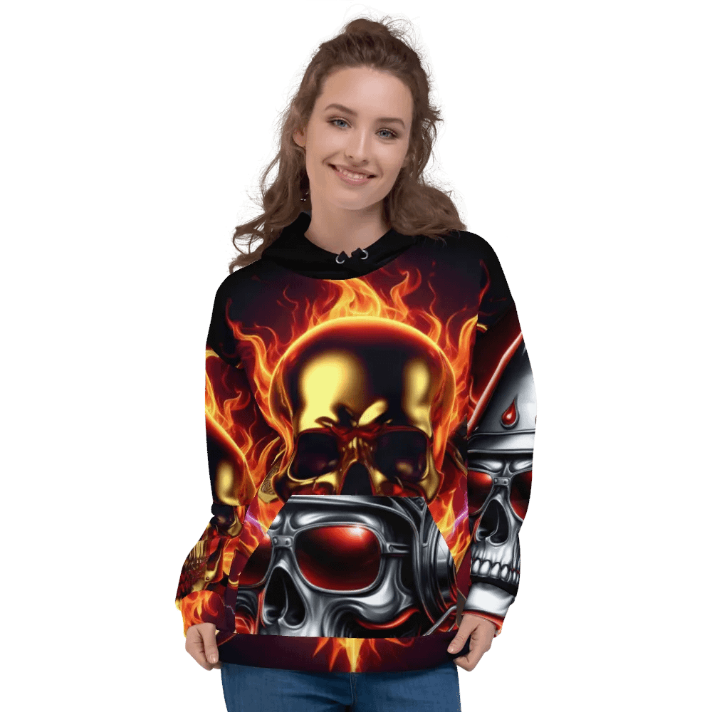 Gold and Silver All-Over Print - Unisex Hoodie #40 product image (3)