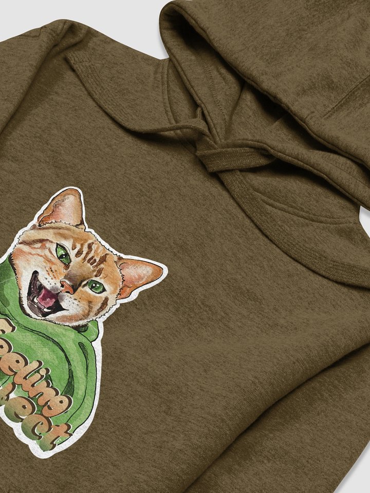 Feeling Purr-fect Cat with a scarf Hoodie All colors - Large Print product image (1)