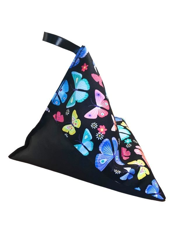 Butterflies On Black Background Fabric Print product image (3)