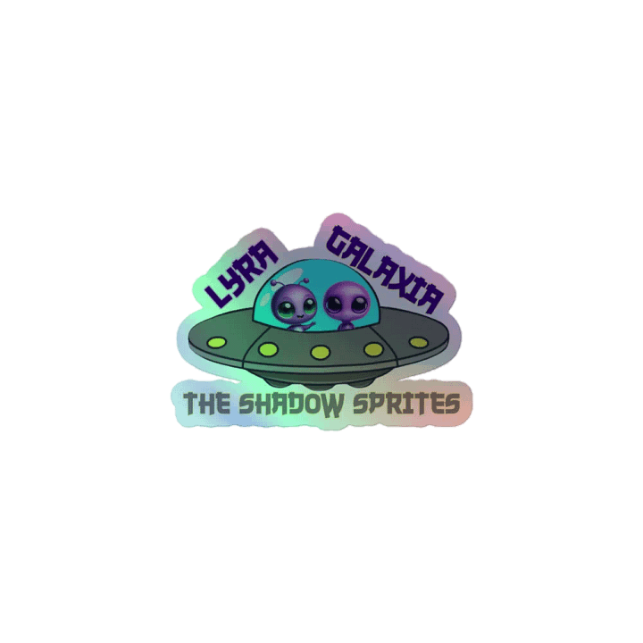 Lyra & Galaxia - The Shadow Sprites - rainbow sticker product image (1)