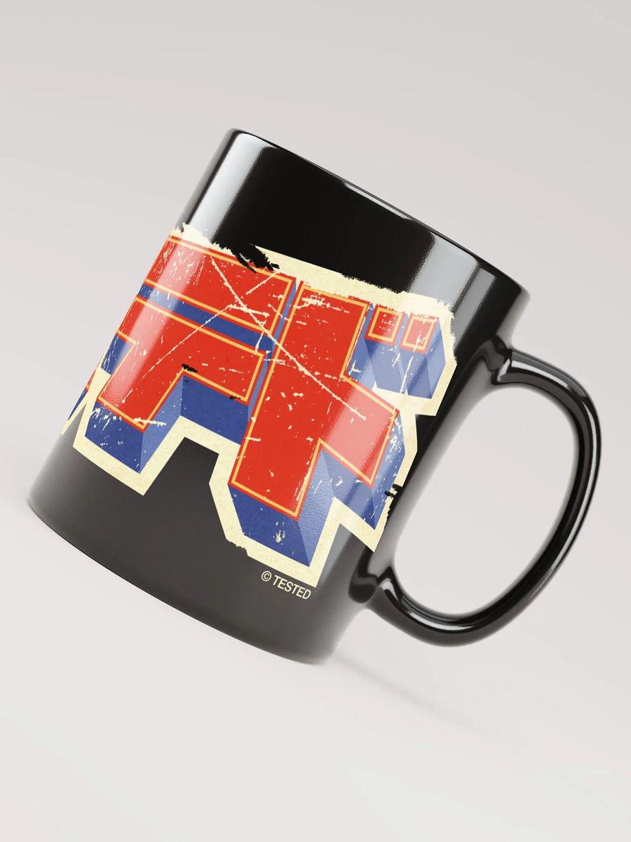 Tested Weathered Anime Logo Black Coffee Cup (Full-Wrap) product image (3)