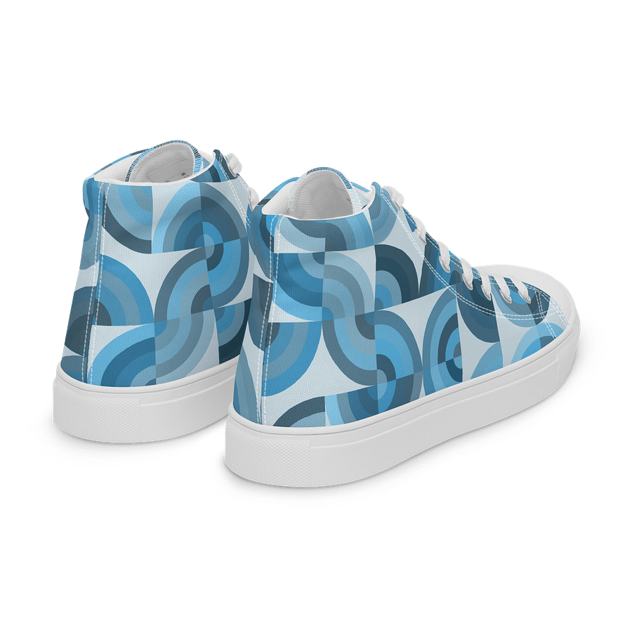 Geometric Blue Mosaic Women's High Tops product image (8)