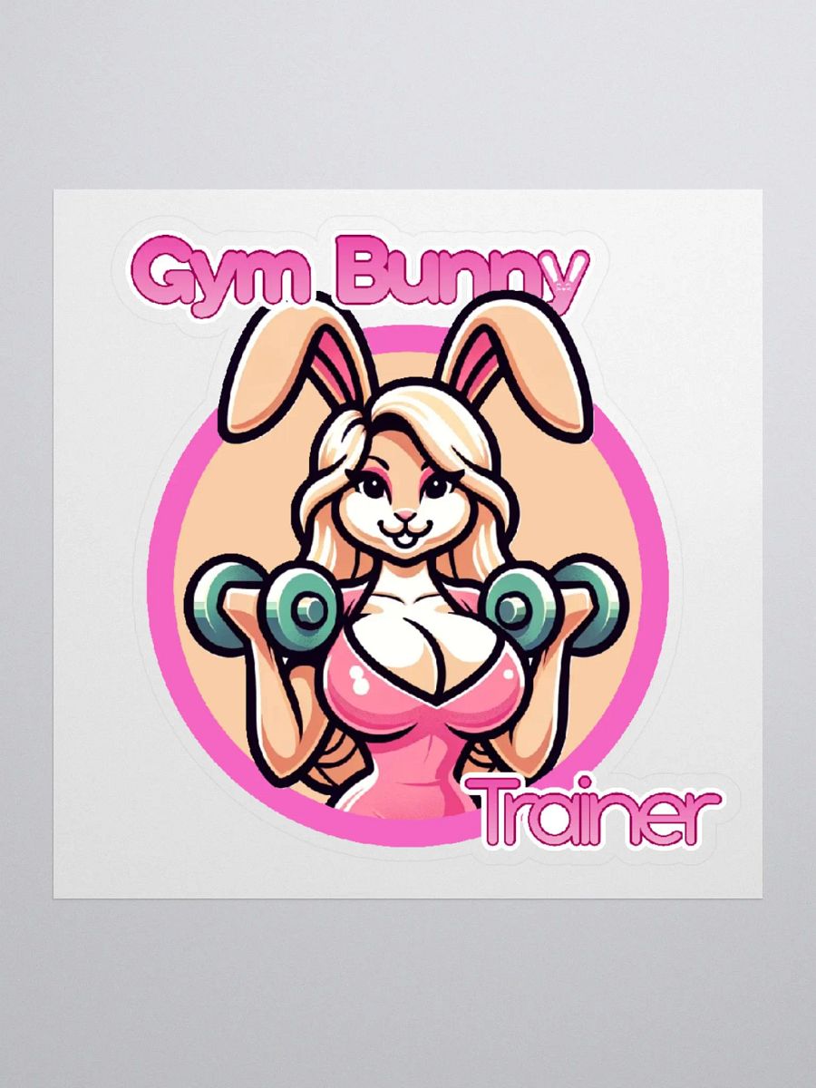 Gym Bunny Trainer Logo Sticker product image (1)