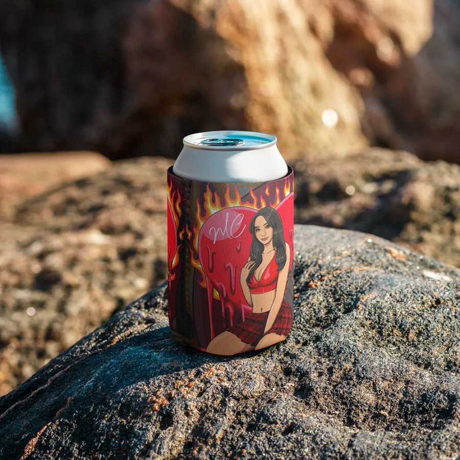 Heart on Fire Koozie product image (9)