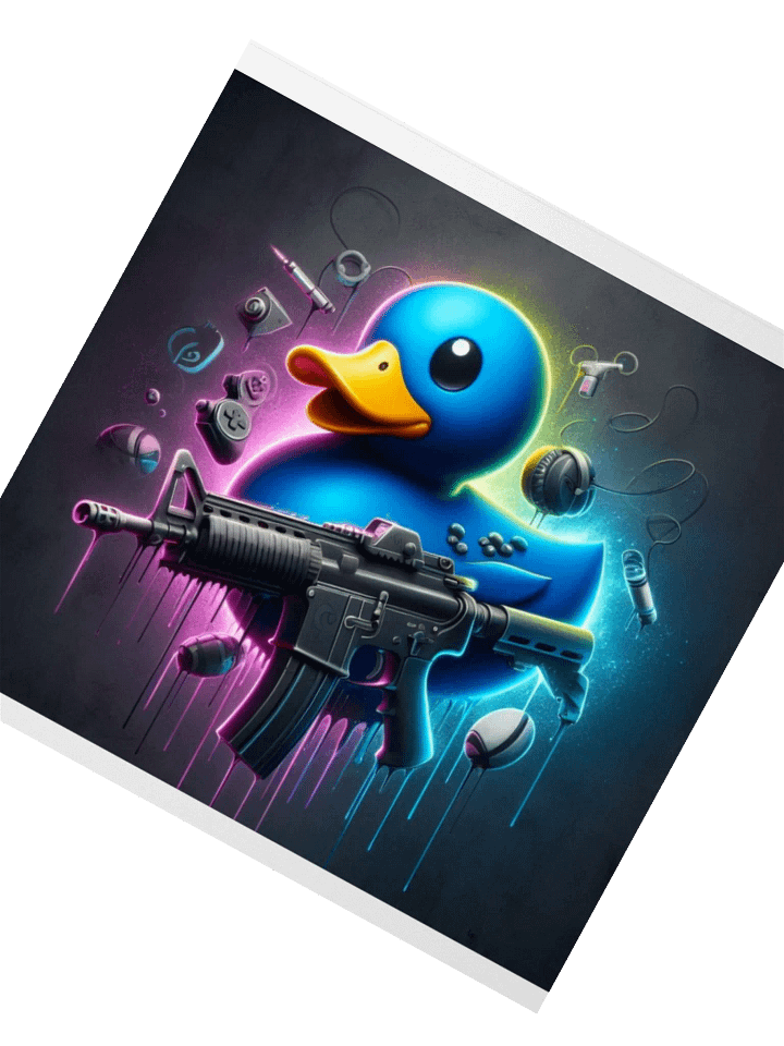 Neon Duck Dreams Kiss Cut Stickers product image (2)