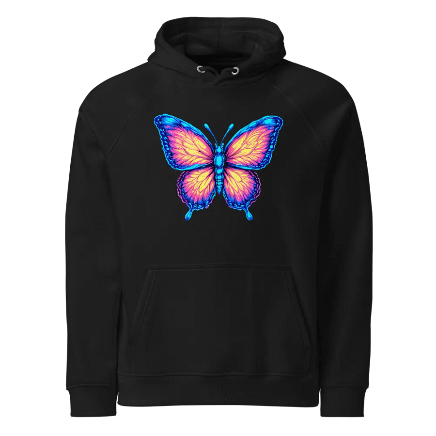[Astral Butterfly] Unisex Eco Raglan Hoodie product image (1)