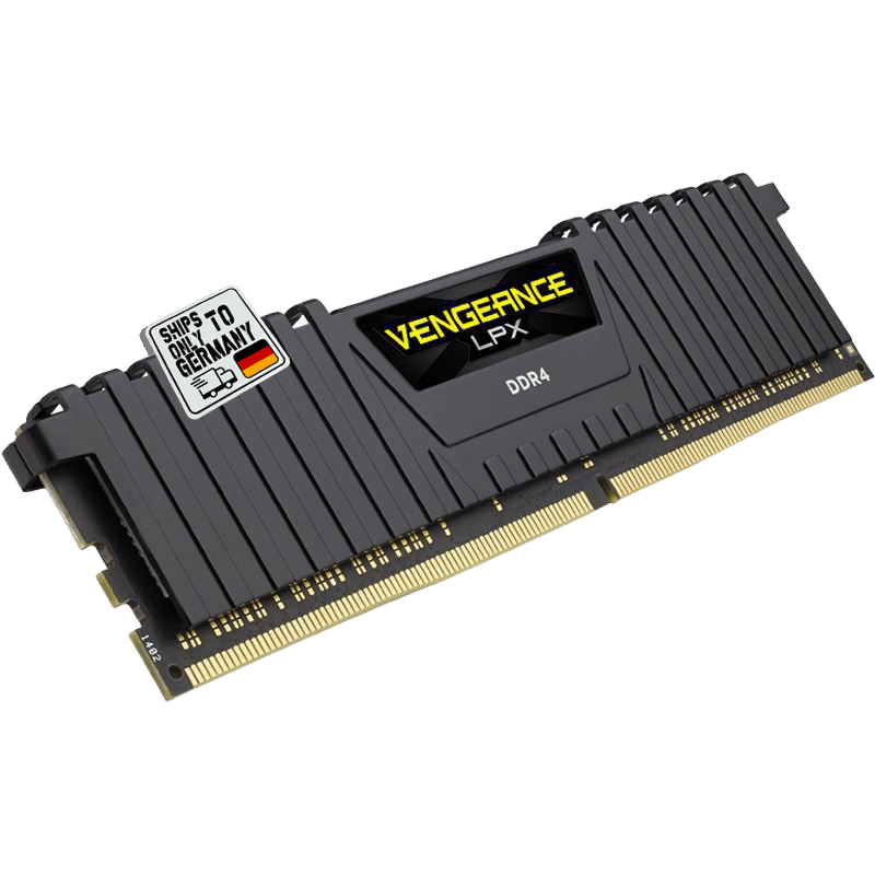 🇩🇪 16GB Corsair Vengeance LPX LP black DDR4-3200 DIMM CL16 Dual Kit product image (1)