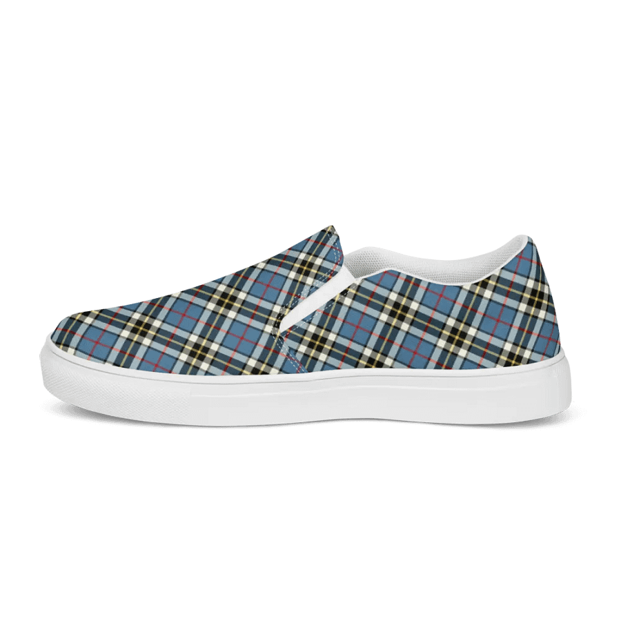 Thompson Blue Tartan Women's Slip-On Shoes product image (6)