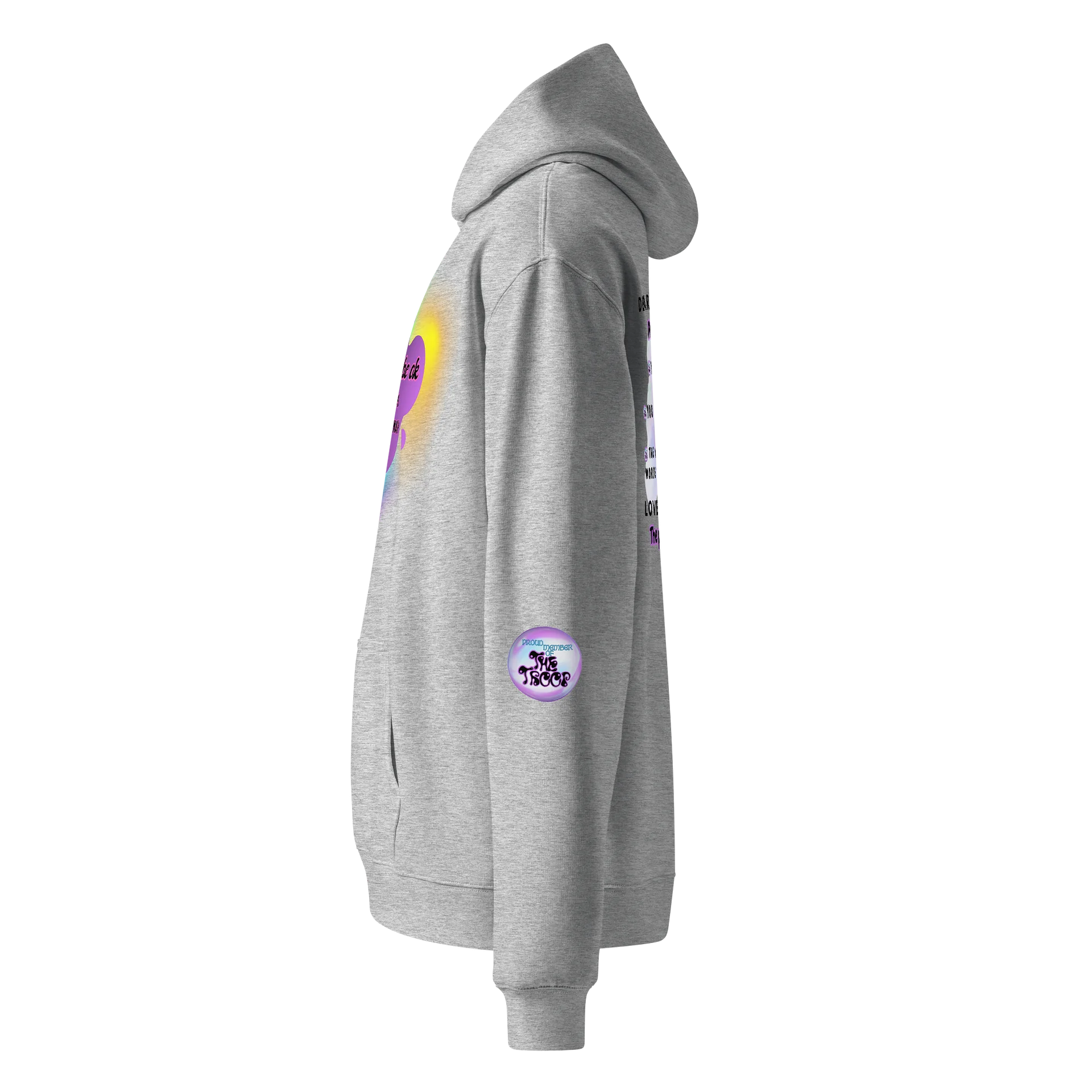 Mental Health Oversized Hoody w/ back message product image (4)