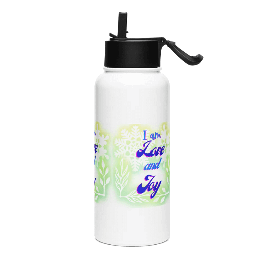 Love and Joy Stainless Steel Water Bottle for health conscious postive ladies product image (3)