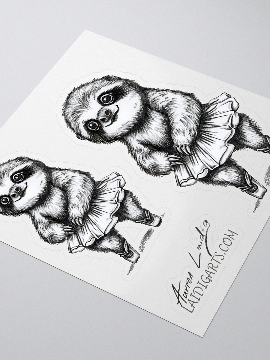 Ballet Sloth Vinyl Sticker product image (3)