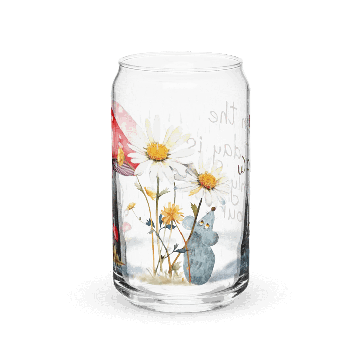 Passing Clouds: Weathering the Storm Glass Can | 16oz | Elegant Drinkware product image (1)