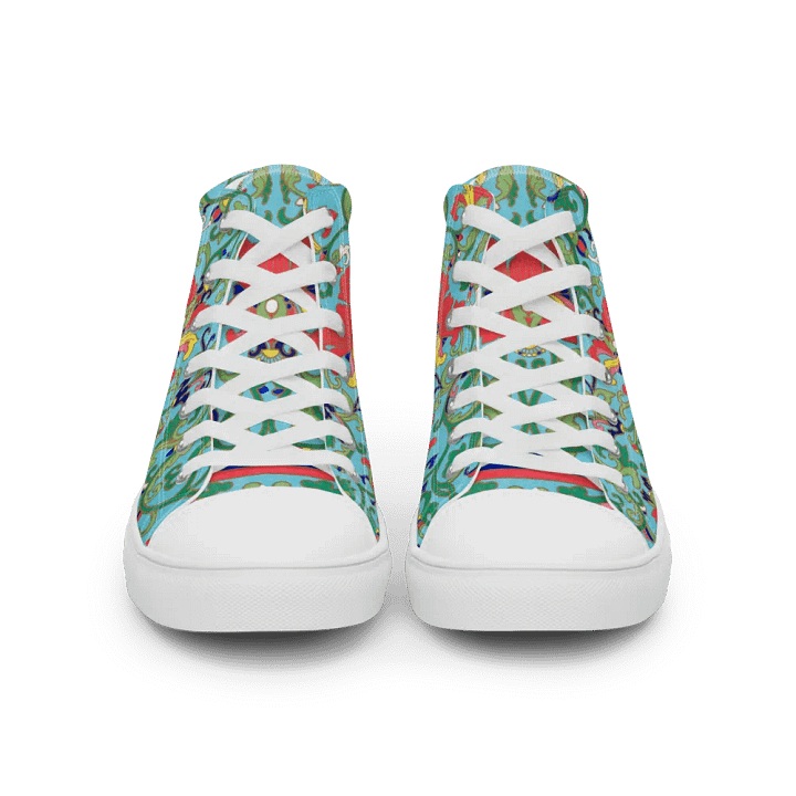 Ornate Vines Women's High Top Canvas Shoes product image (1)