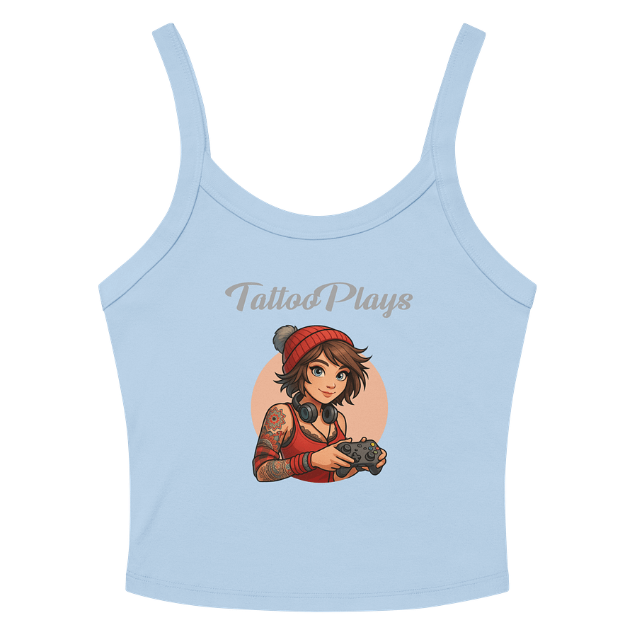 TattooPlays Women’s Micro-Rib Tank Top – Sleek, Soft & Unapologetically You product image (2)