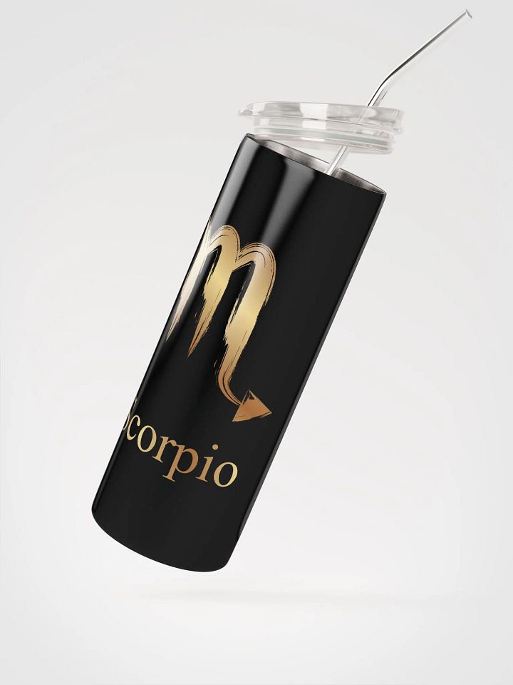 Elevate Every Sip with Our Luxurious Gold Scorpio Zodiac Stainless Steel Tumbler | Sustainable Elegance product image (2)