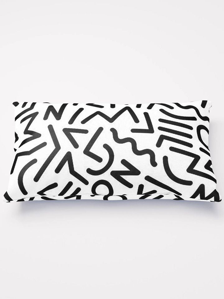 Funky Pattern B&W cushion product image (2)