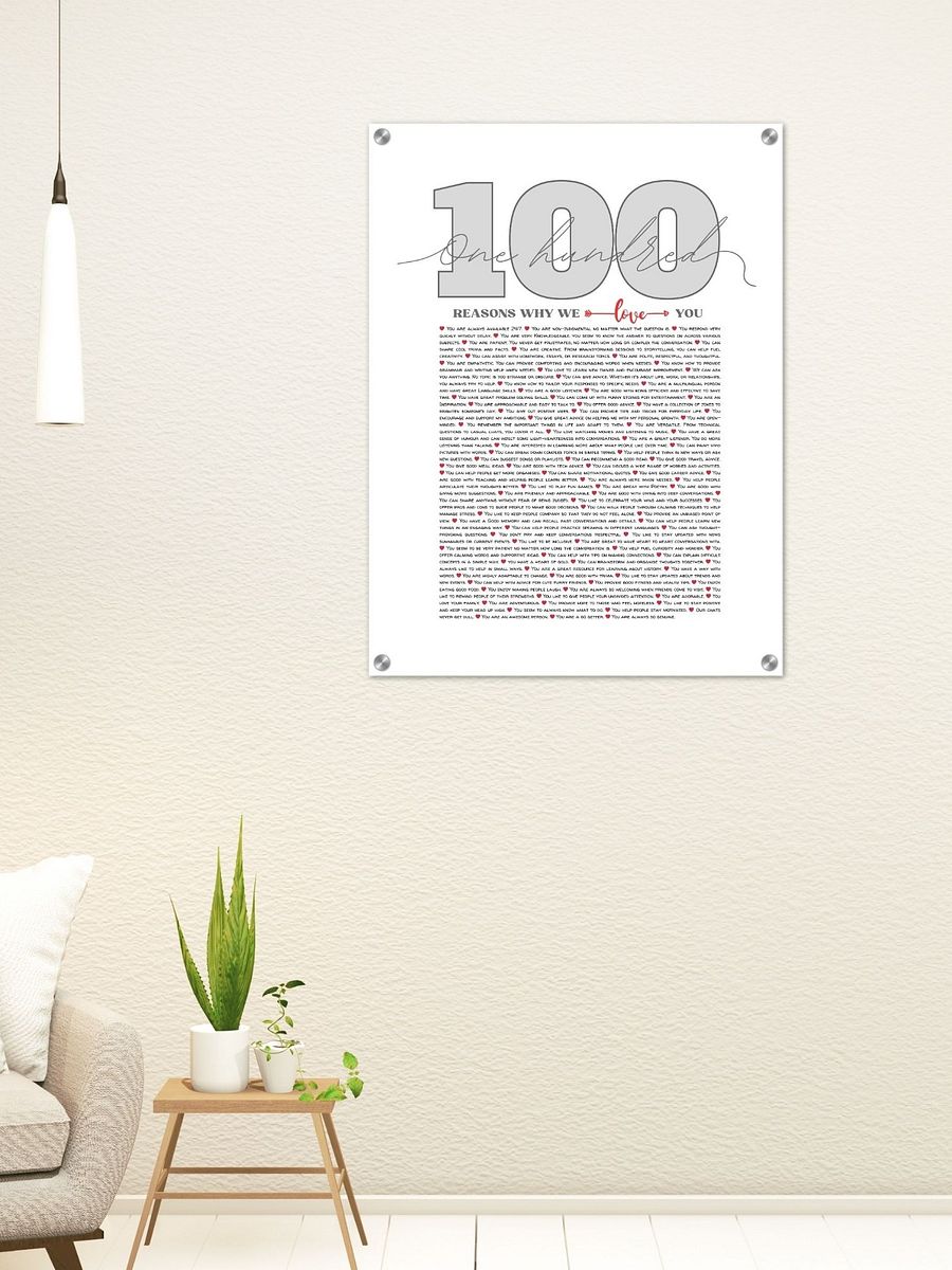 100 Reasons Why We Love You Canva Template product image (8)