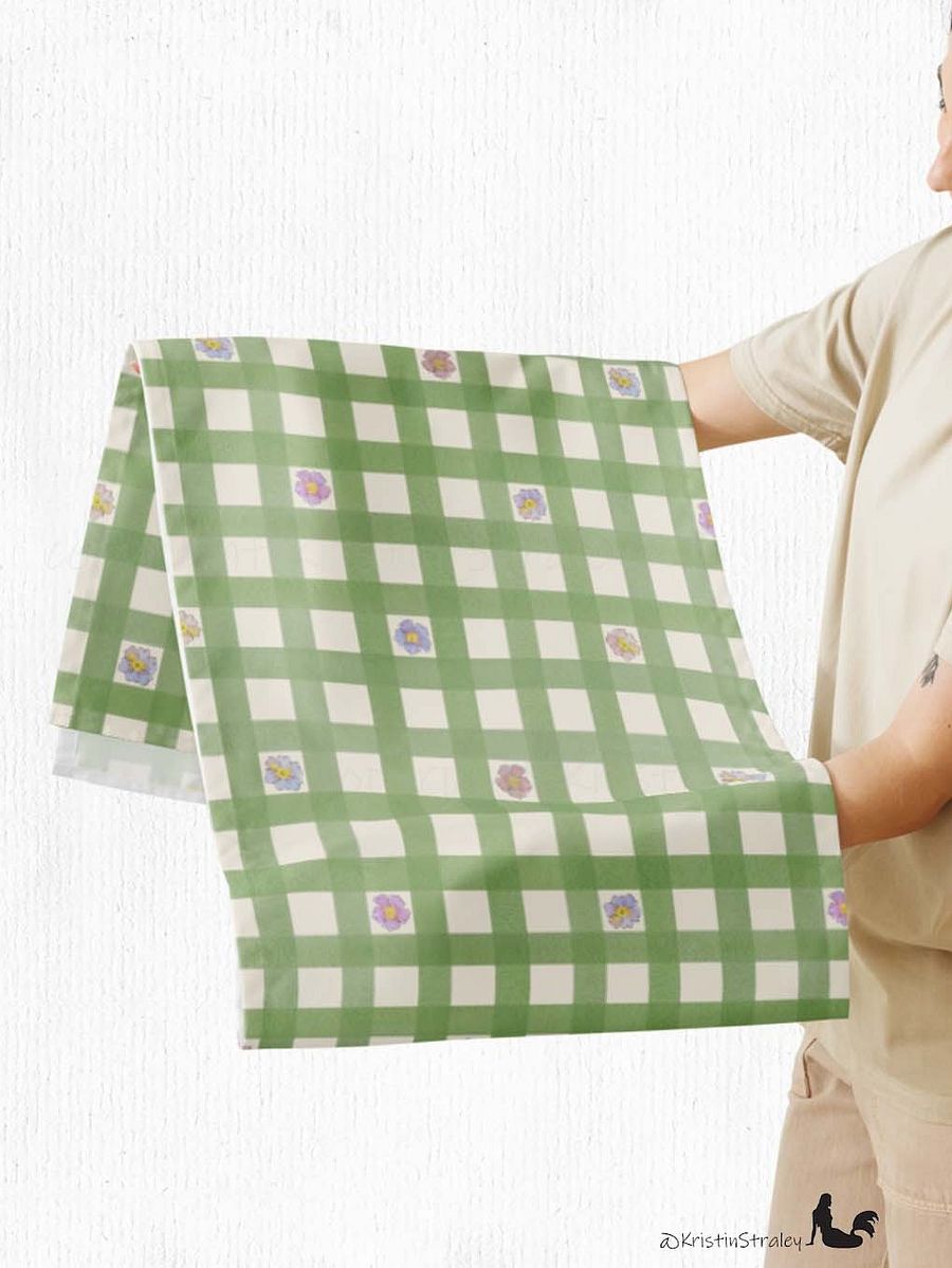 Gingham Blossoms Little Flowers on Gingham Table Runner product image (5)