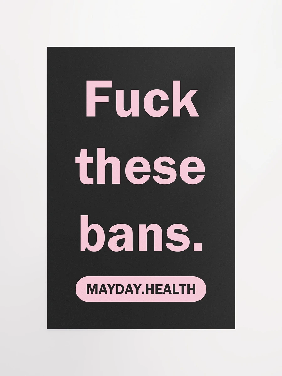 Fuck these bans poster product image (10)