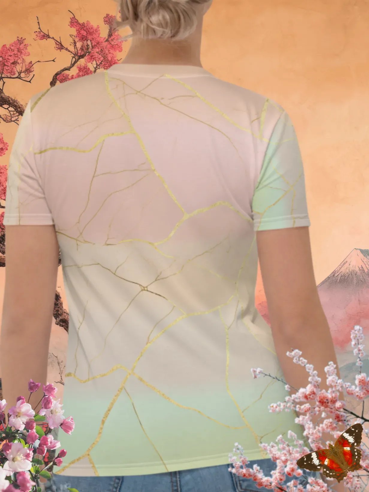 Kintsugi Print T-Shirt product image (4)