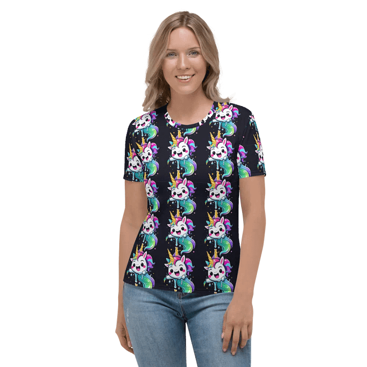 Kawaii Unicorn All Over Print T-shirt product image (2)
