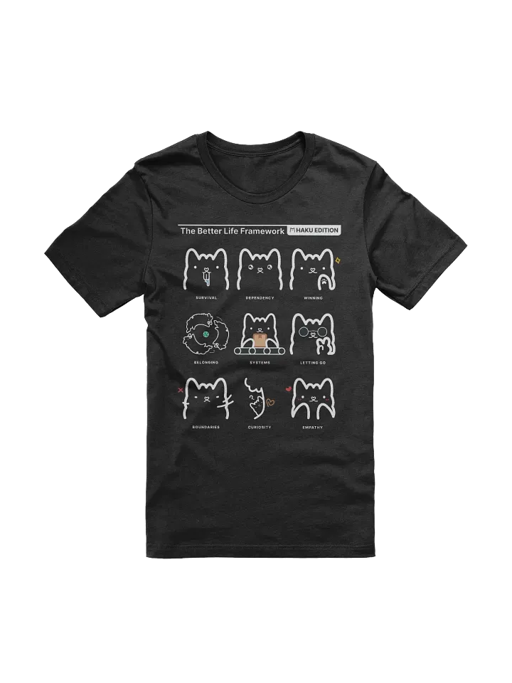 Better Life Framework Tee (HAKU) [BLACK] product image (1)