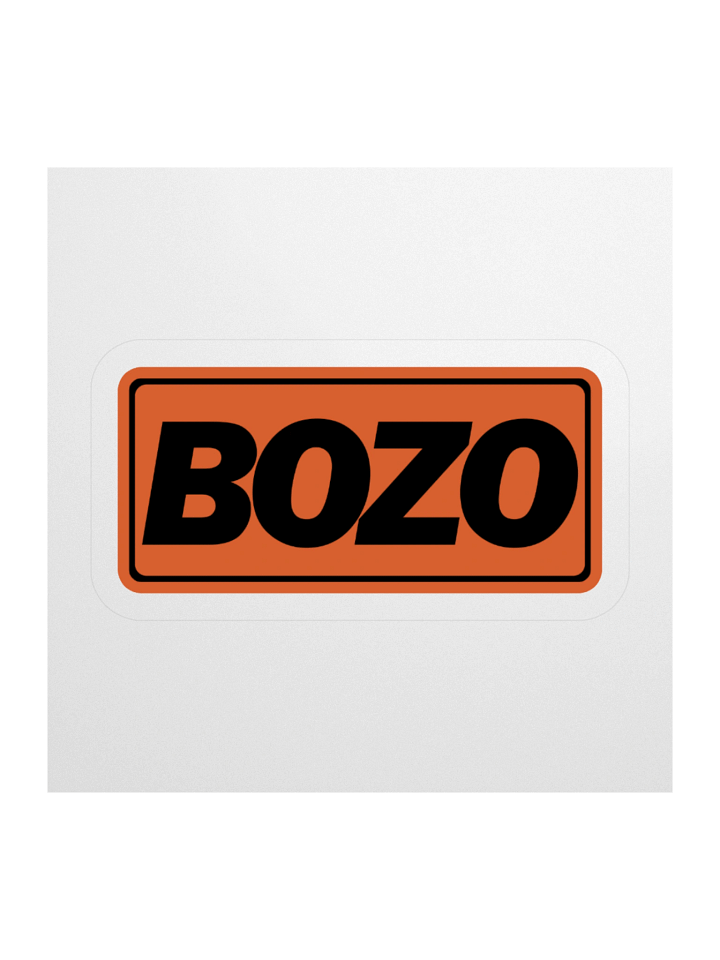 Bozo Sticker (Orange) product image (2)