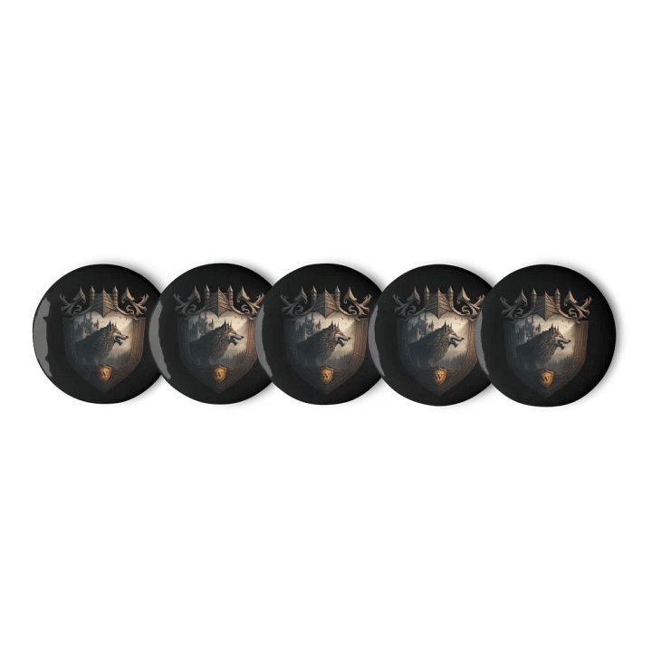 Button 5 Pack Wolves Haven Crest product image (2)